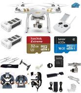 DJI Phantom 3 Professional (Pro) Quadcopter Drone 4K Video Camera EVERYTHING YOU NEED Kit + 2 Total DJI Batteries... N2