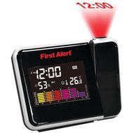 New FIRST ALERT FA-2200 Weather Station Projection Alarm Clock