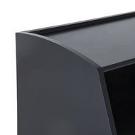 HomCom 49&rdquo; Wall Mounted Floating Media Console - Black N8