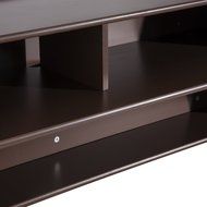 HomCom 49&rdquo; Wall Mounted Floating Media Console - Black N9