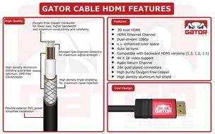 Gator Cable 10 feet Red Micro HDMI to HDMI Cable Adapter with durable and rugged aluminum housing Converter for... N5