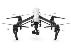 DJI INSPIRE ONE V2.0 3510H MOTOR AND ESC M2 - M4 - CW (BLACK SCREW)