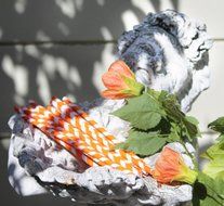 Paper Straws Orange -Box of 50 N3