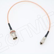 Eonvic BNC female bulkhead Oring to DIN 1.0/2.3 male Straight 75ohm RG179 Pigtail cable