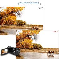 ORDRO HDV-V7 1080P Full HD Digital Video Camera Camcorder Max 24 Mega Pixels 16&times; Digital Zoom 3.0" Rotatable LCD... N7
