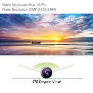 Ultra HD 4K Action Camera "Clarion" - 20MP, 170 Degree Lens, DVR Loop Recording, Wrist Remote Control, Wi-Fi,...