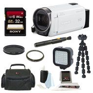 Canon VIXIA HF R700 Full HD 1080p Camcorder (Black) with Deluxe Bag &amp; 32GB Memory Card Accessory Bundle N9