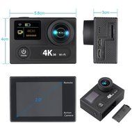 Andoer&reg; 2 Inch Sports Action Camera Dual Screen LCD Ultra HD 360 VR Play Wifi 4K 30fps 1080P 60fps 12MP 170&deg; Wide-angle... N2