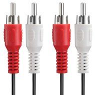 Fosmon (50 FT) 2RCA Male to 2RCA Male Stereo Audio Cable, Composite Audio [Right/Left] 2 RCA Plug M/M Connector... N7