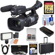 JVC GY-HM620U ProHD Professional Mobile News Camcorder with Microphone + 64GB Card + LED Video Light + Hard Case...