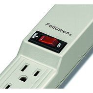 Fellowes 6-Outlet Office/Home Power Strip, 4 Foot Cord - Wall Mountable (99000) N3