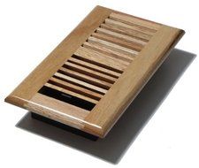 Decor Grates WL410-N Wood Louver Floor Register, Natural Oak, 4-Inch by 10-Inch by Decor Grates