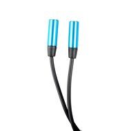 Conwork 2-Pack 3.5mm Headphone Earphone Stereo Jack Plug Extention Splitter TRRS Stereo Audio Cable Male to 2... N5