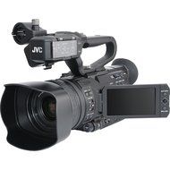 JVC GY-HM200U Ultra 4K HD 4KCAM Professional Camcorder &amp; Top Handle Audio Unit with XLR Microphone + 64GB Card... N4