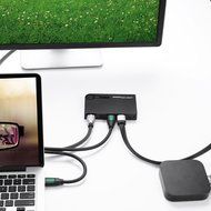 Ugreen HDMI Switcher 3x1 with IR Wireless Remote Support 1080P, 3D for Laptop, HD-DVD, PS3, Xbox360, Black N12