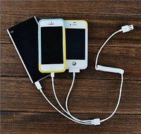 Drhob 1pcs mobile phone data cable charging cable delayed three spring wire stretching wire Android phone/ Iphone4... N2
