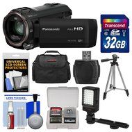Panasonic HC-V770 Wireless Smartphone Twin Recording Wi-Fi HD Video Camera Camcorder with 32GB Card + Case + LED...