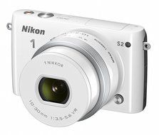 Nikon Mirrorless Interchangeable Lens Camera Nikon1 S2 Double Zoom Kit S2wzwh (White) N10