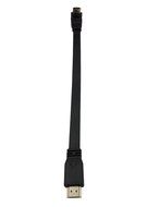 LEMENG 1FT Flat Slim High Speed HDMI Extension Cable A male to 90 Degree Up Angle A Male Cord N6