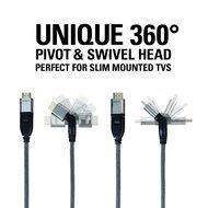 Sanus 360 Degree Pivoting HDMI Cable - 10 Feet - 18 Gbps High-Speed Cable Supports Full 1080P, 4K, UltraHD, 3D... N4