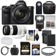 Sony Alpha A7 II Digital Camera &amp; 28-70mm FE OSS Lens with FE 70-200mm f/4.0 Lens + 64GB Card + Battery + Charger... N2