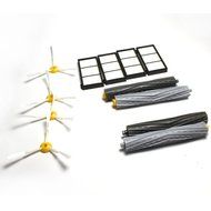 LOOYUAN 4 individual extractors &amp; 4 HEPA filters &amp; 4 side brushes Tangle-Free Debris Extractor Set &amp; Side Brushes... N2