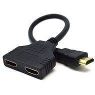 REDGO HDMI Male To Dual HDMI Female 1 to 2 Way Splitter Adapter Cable Converter For HDTV,Support Two TVs The Same... N6