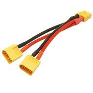 Foxnovo XT60 Parallel Battery Connector Cable Dual Extension Y Splitter for DJI Phantom N6