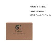 I-Clean Replacement Filter Set, 1 Felt Filter&amp;1 Foam&amp; For Hap Filter Shark XFF350/XHF350 Navigator Lift-Away NV350... N8