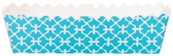 Simply Baked Paper Loaf Pan &amp; Food Tray - Turquoise