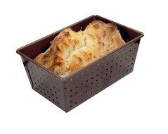 Paderno World Cuisine A4982313 Non-Stick Perforated Loaf Pan, Brown N2