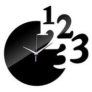 EverTrust(TM) new arrival home decoration acrylic mirror wall clock safe modern design large digital watch sticker N2