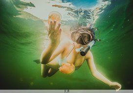 TELESIN 6" Underwater T03 Dome Port with Pistol Trigger Gadget for the Gopro Hero3/3+/4---Orange N3