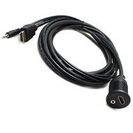 RAYSUN 1 Meter USB and 3.5mm AUX Extension Flush Mount - USB Dash Mount for Car Boat Motorcycle N27