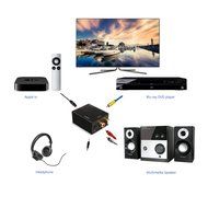 TEORDER Digital Optical Coaxial SPDIF Toslink to Analog Audio Converter with Power Adapter Updated Version DAC... N4