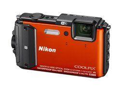 Nikon Coolpix AW130 Shock &amp; Waterproof GPS Digital Camera (Orange) - International Version N13