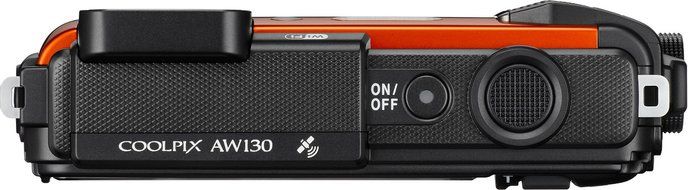 Nikon Coolpix AW130 Shock &amp; Waterproof GPS Digital Camera (Orange) - International Version N14