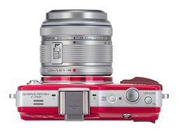 Olympus PEN E-PM2 Red 16.1MP w/ 14-42mm&amp;40-150mm Lens Kit - International Version (No Warranty) N8