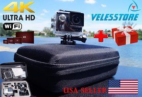 Sports Action Camera Ultra 4K HD Waterproof Wi-Fi 1080P H9 Bag Camcorder 2.0 Lcd 170 Degree Wide Lens + Gift N3