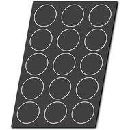 Matfer Bourgeat Silicone Silform Hamburger Bun Mold Gray 337029 N2
