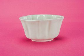 Antique Rustic Stoneware Copeland BAKING MOULD Retro White Victorian Small Christmas Service Dish Circa 1900 English LS N2