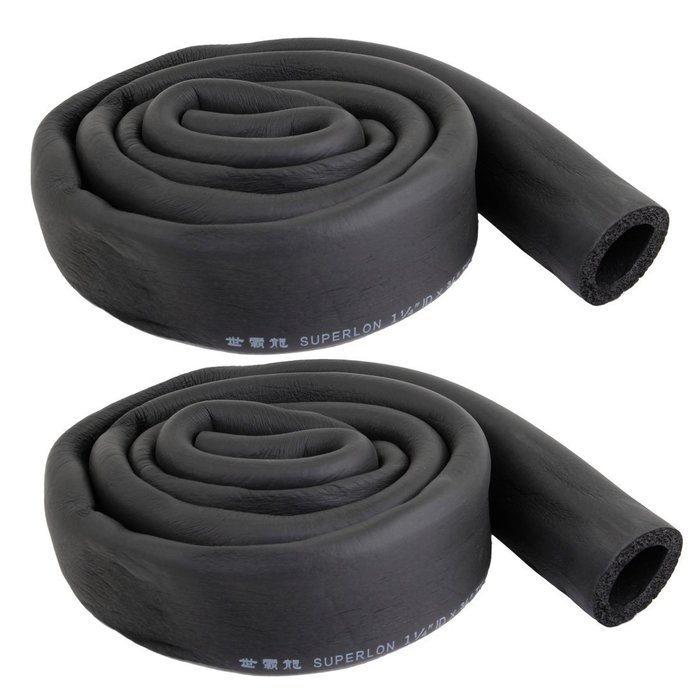 uxcell 2 Pcs 32mm x 9mm Foam Insulated Pipe Cover Black for Air Conditioner