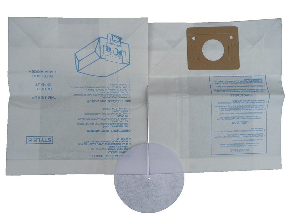 3 Eureka B Allergy Canister Vacuum Bags 1700 3700, Powerteam Series Vacuum Cleaners, 52329, 52329A-6, 52329-12... N2