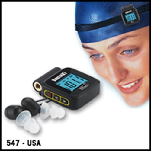 UwaterK7 -Smallest 100% Waterproof Swim Digital PLL FM Radio & Earphones N2