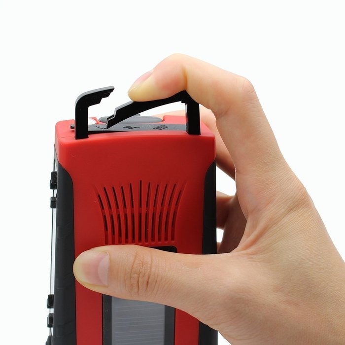 RunningSnail Mulit-Pupose Solar Digital Hand Crank AM/FM/NOAA Weather Radio,1W LED Flashlight, 2000 mAh Power... N3