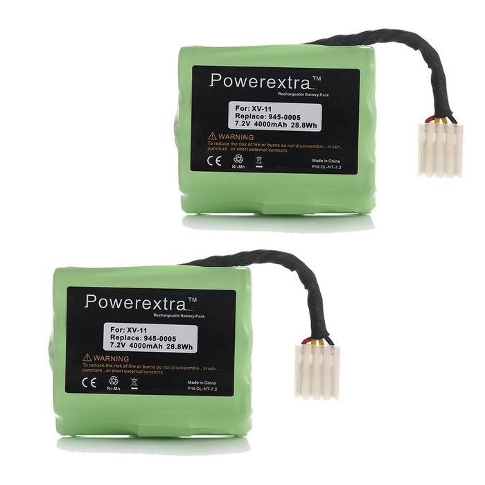 Powerextra 2 Pack High capacity 7.2V 4000mAh Neato XV-11 XV-12 XV-14 XV-15 XV-21 Vacuum Cleaner Replacement Battery... N6