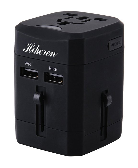 International Travel Adapter USB Charger,Hikeren Universal World Wide All-in-one Safety Travel Charger Wall Charger... N4