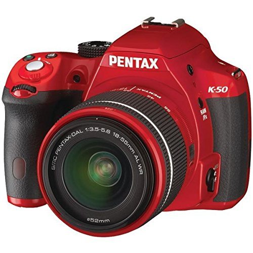 Pentax K-50 Digital SLR Camera, Red