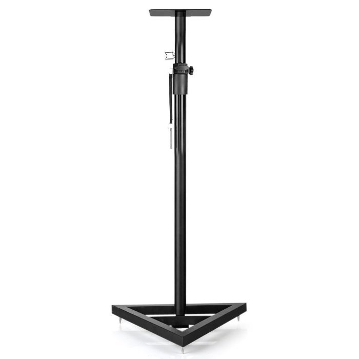 Flexzion Speaker Stand Floor Standing Mount with Triangle Base Height Adjustable (39"- 67") Set of 2 for Concert... N3