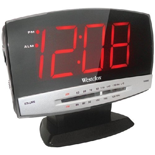 WESTCLOX 80187 1.8'' Digital AM/FM Dual Alarm Clock Radio